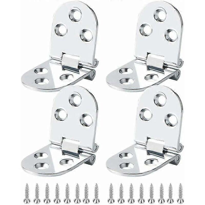 Charnires en acier inoxydable 4 pices, charnire de meuble en laiton pour table pliante, charnire de meuble, charnire pour armoire, table, table pliant