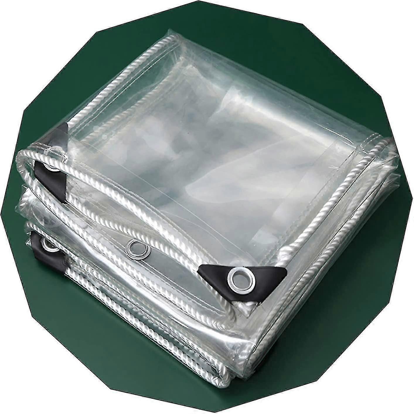 قماش مشمع شفاف مقاوم للماء مع ثقوب مقواة - قماش مشمع صناعي قابل للطي مضاد للشيخوخة