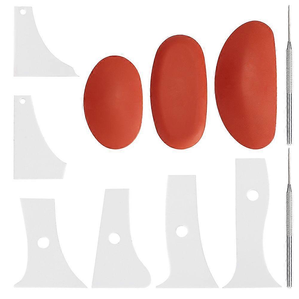 6 Pcs Profile Rib Bundle Pottery Shaper Tools for Ceramic Mugs and Coffee Cups DIY Crafts Clay Craft Tools Sets (Equipped with 2Pcs Clay Sculpture Too