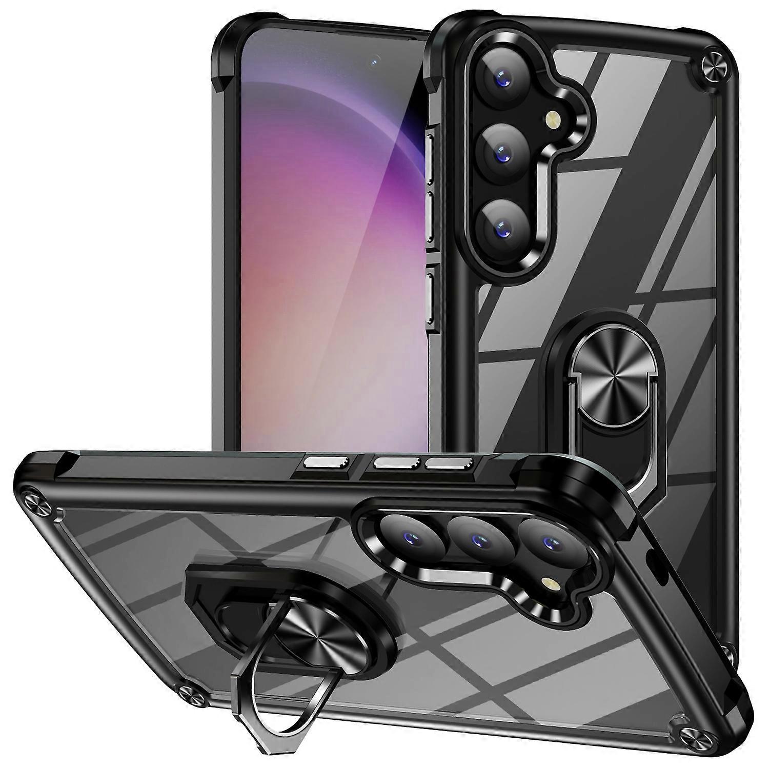 For Samsung Galaxy A24 4G / A25 5G Shock TPU / PC with Ring Case