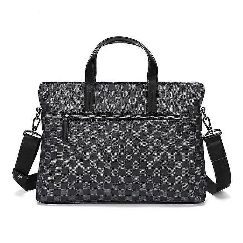 Men Briefcase Business Office Pu Leather Handbag