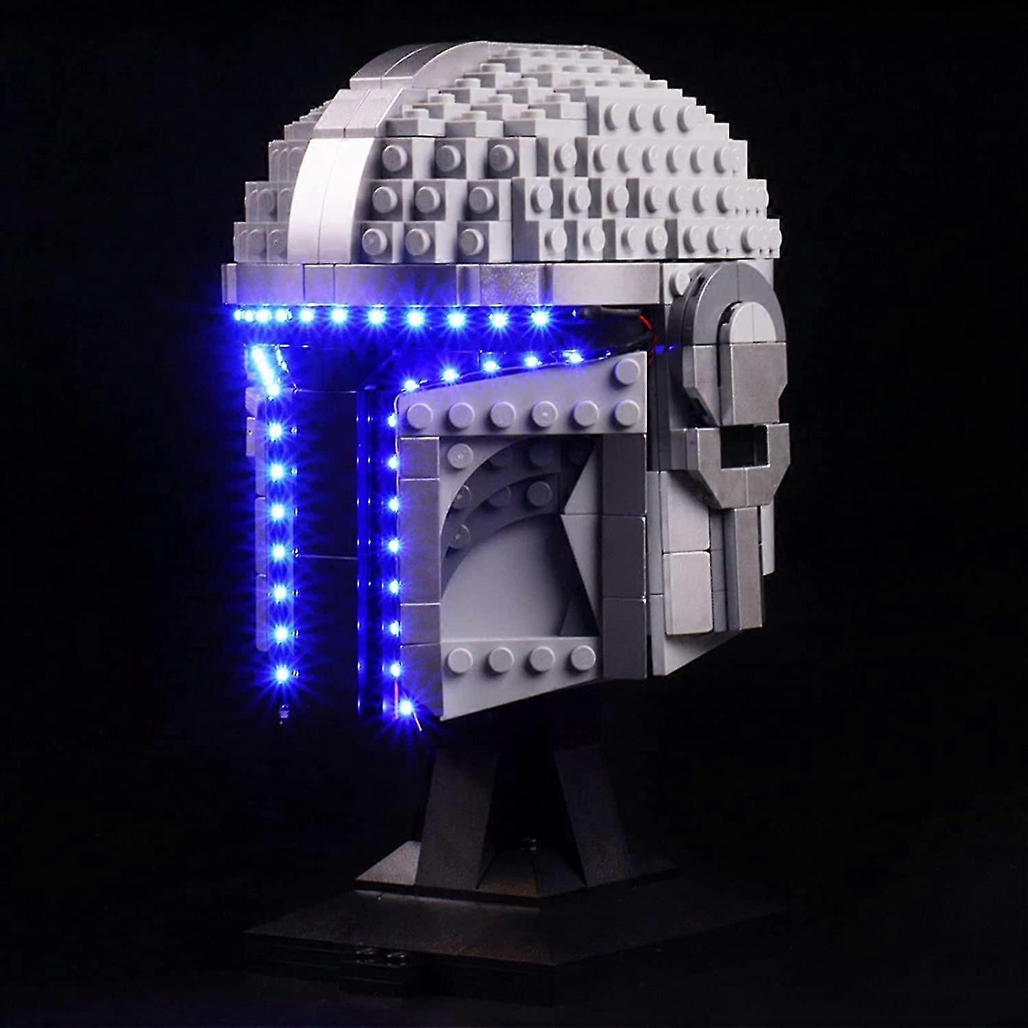 Led Light For The Mandalorian Helmet 75328 Building Lights Kits Compatible With 75328 Decoration Lighting Set For Mandalorian Helmet Light C