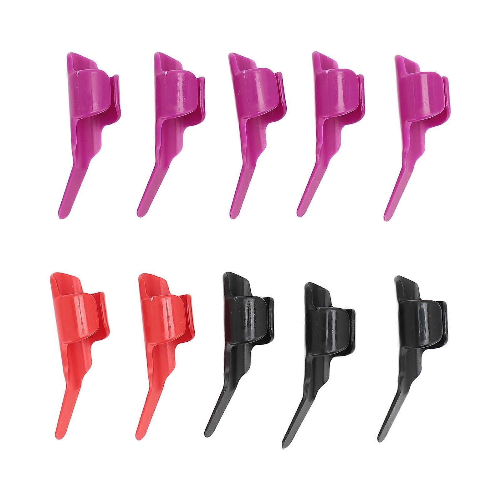 10pcs Fingerthing Thread Controller Colourful Finger Protector Awl and Pusher Sewing Fabric Ironing Tool