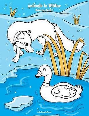 Animals in Winter Coloring Book 1