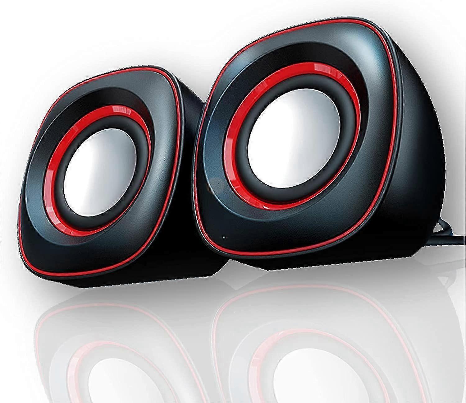 Computer Speakers, PC Speakers, Computer Speakers for Desktop USB-Powered Mini Computer Speaker with