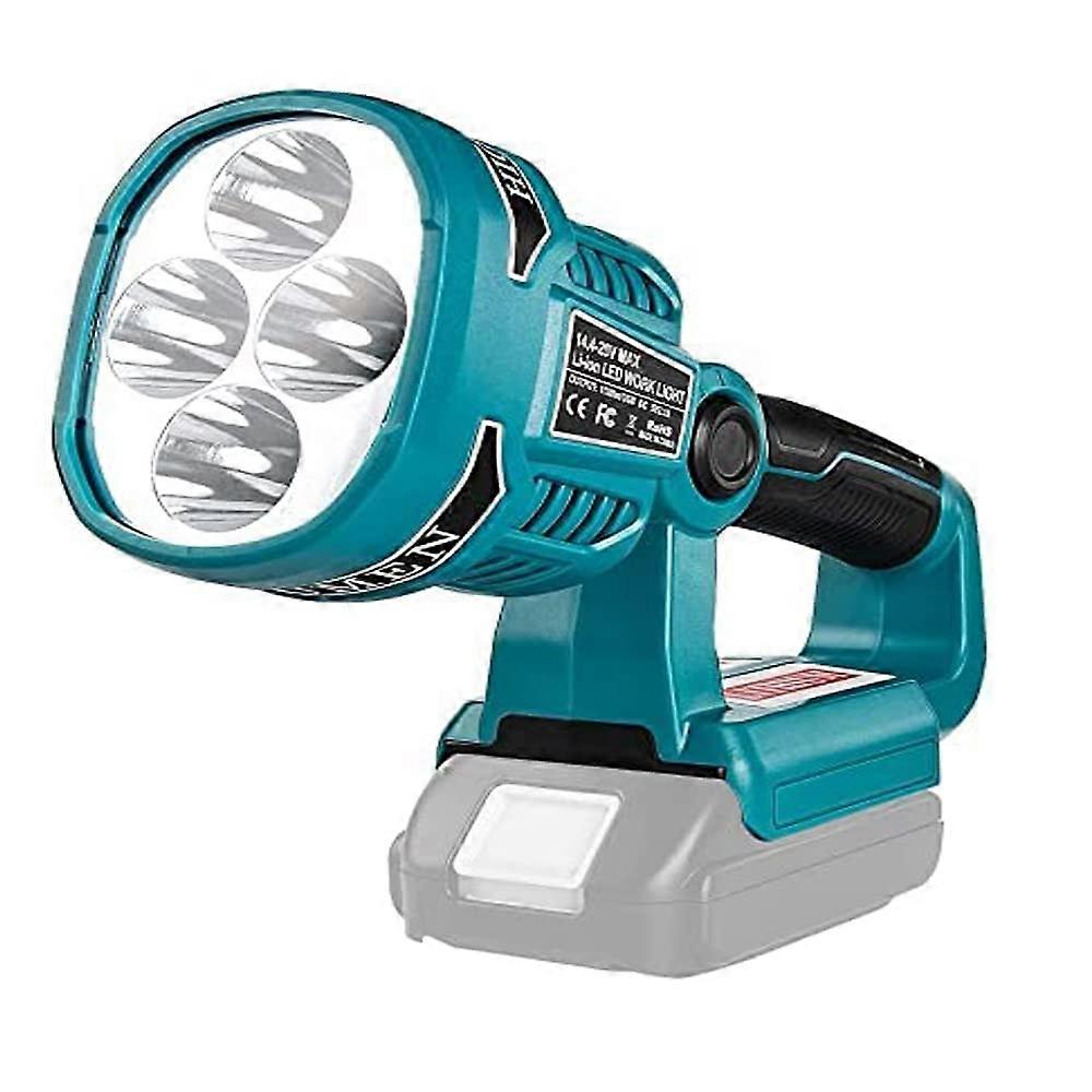 Cordless LED Jobsite Light for Outdoor Use, Rechargeable, Waterproof, 3000 Lumens, Portable Work Light