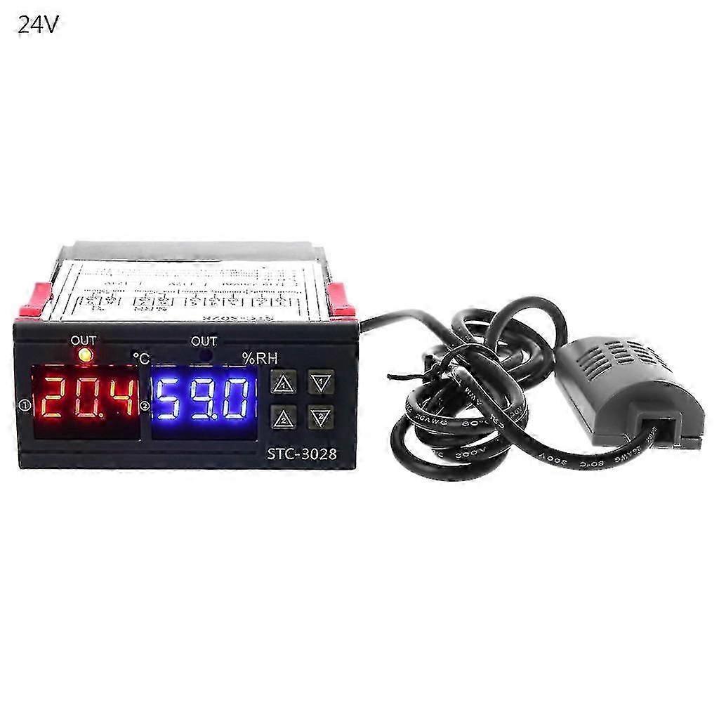 Digital Temperature & Humidity Controller Thermostat & Humidistat Duble Display