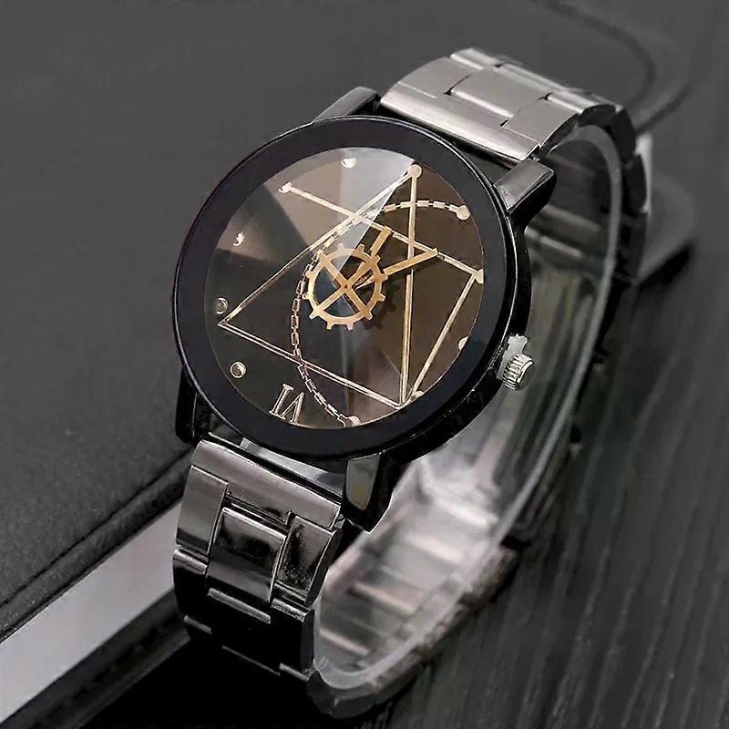 Cs03 High Quality Quartz Mens Business Watch With Steel Wirstband Bracelet For