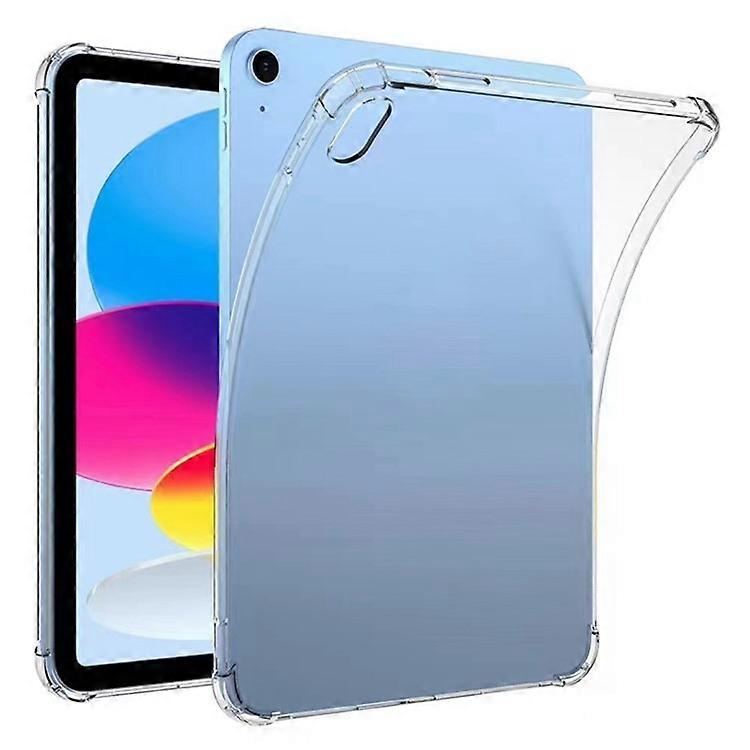 Compatible For iPad 10.9 (2022) / iPad 10th Gen Soft TPU Clear Tablet Cover Reinforced 4 Corners Shock-Absorbing Scratch-Resistant