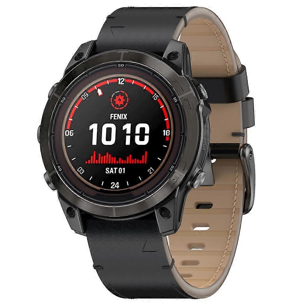 Stitched Leather Quick Release Watch Band