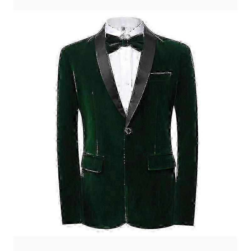 Férfi bársony blézer Slim Fit Solid Blazer Sportkabát