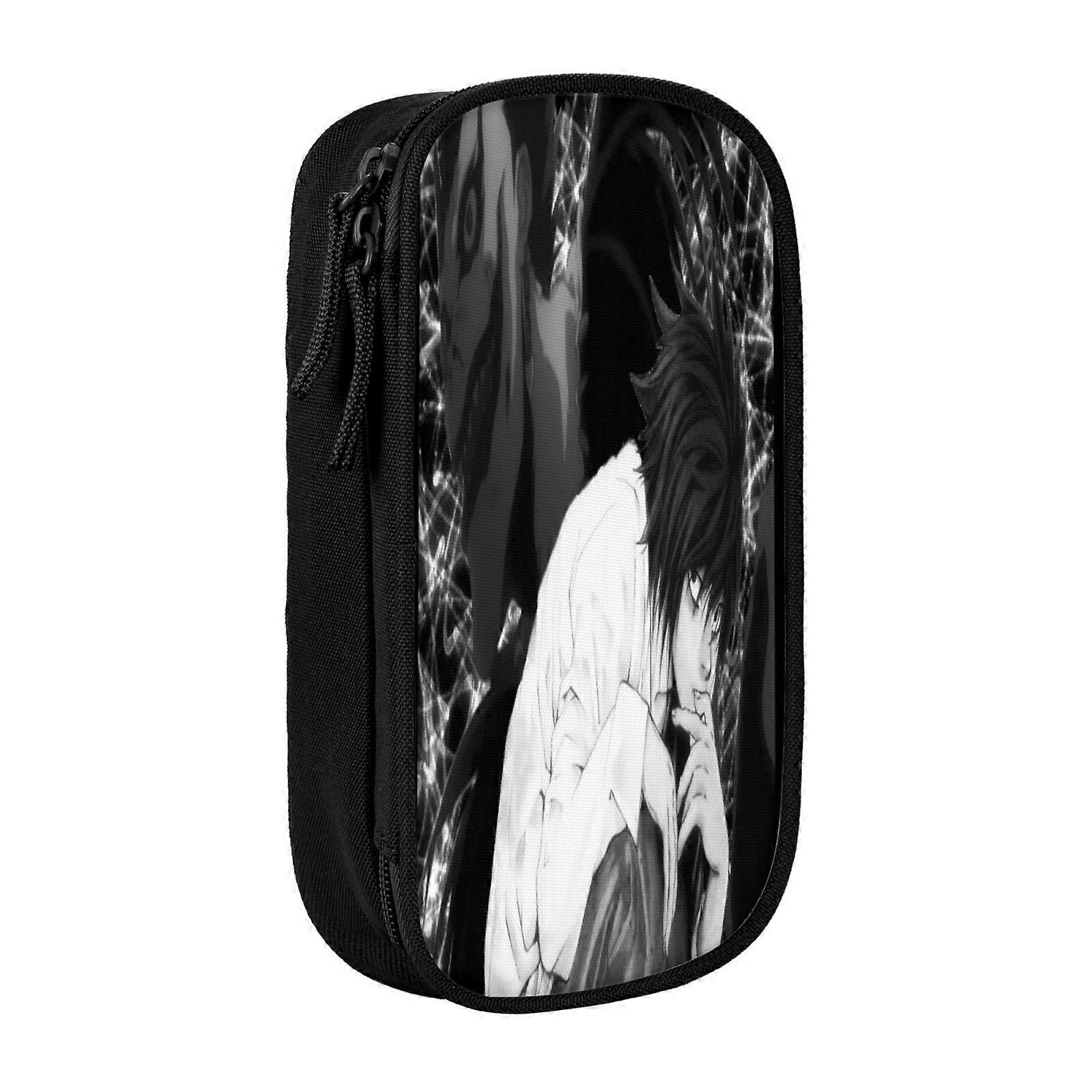 o30 مذكرة الموت مقلمة المحمولة سحاب مكتب القلم حقيبة حقيبة للمكتب المدرسي السفر gh30