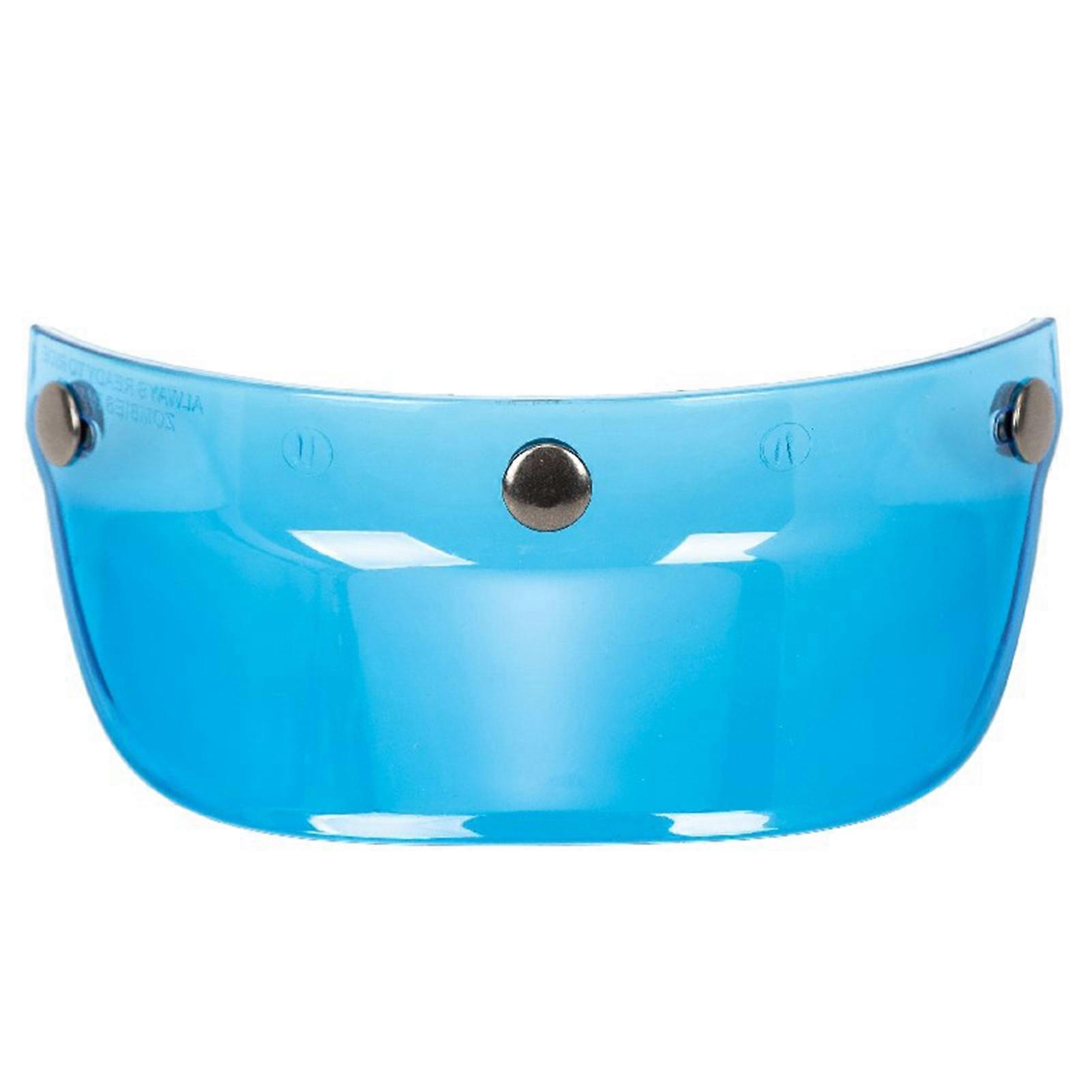 Universal 3 Snap-Button Visor Flip Up Wind for Open Face Motorcycle Helmet