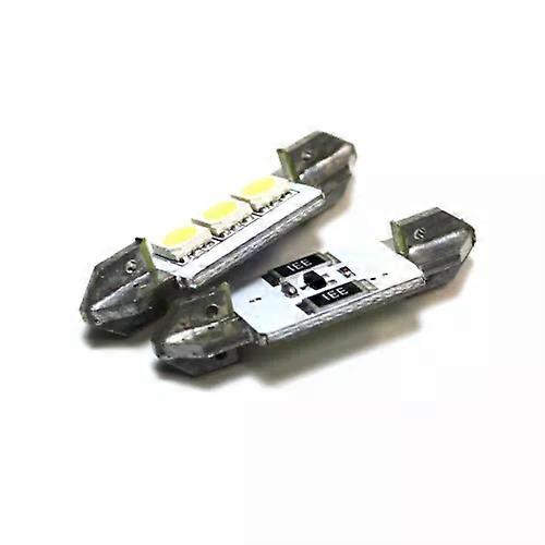 2x Volvo S60 MK2 Bright Xenon White 3SMD LED Canbus Number Plate Light Bulbs
