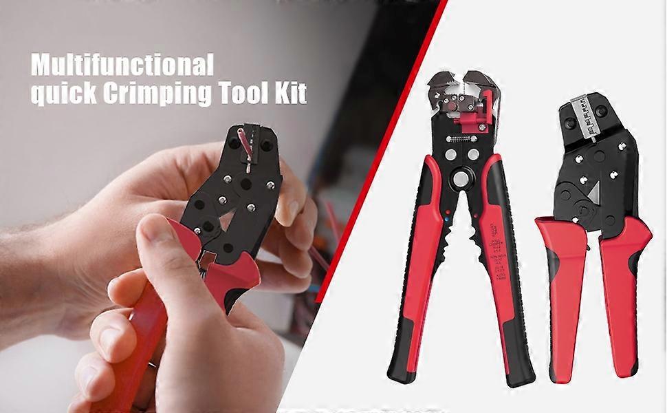 Meterk Professional 4 In 1 Wire Crimpers Engineering Ratcheting Terminal Crimping Pliers Bootlace Fe