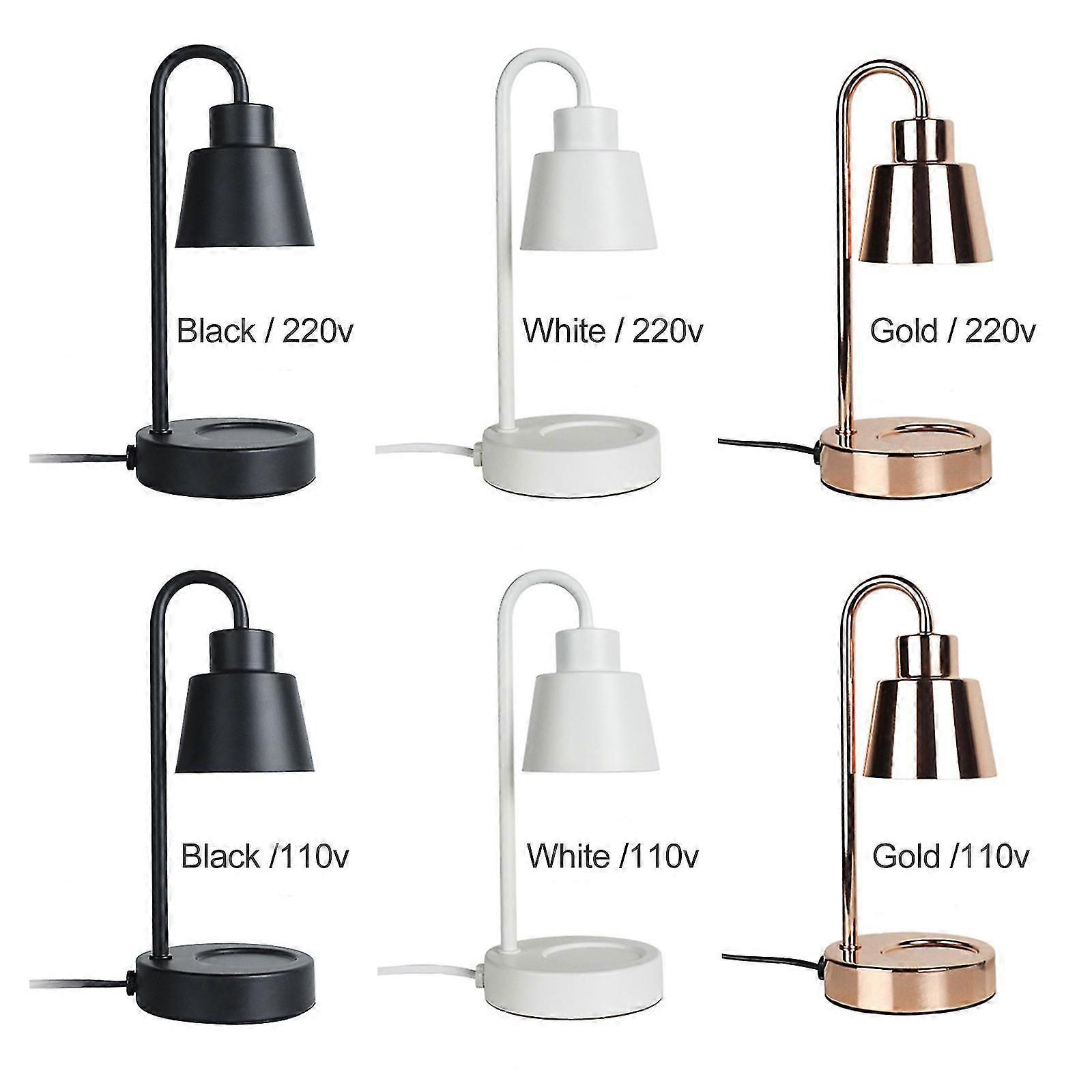 Lampe à cire fondante d'aromathérapie, veilleuse à intensité variable, chauffe-bougie de table