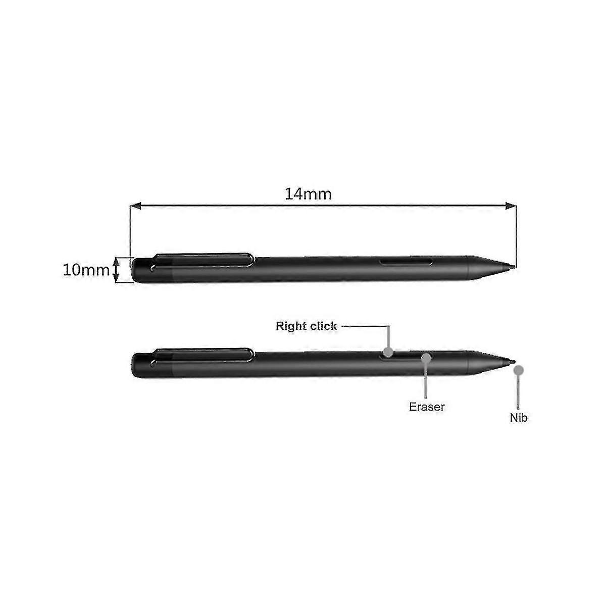 For 3 Pro3/4/5/6/book/laptop Capacitive Pen 1024 Levels Of Pressure With Tip Extractor+tip -silver