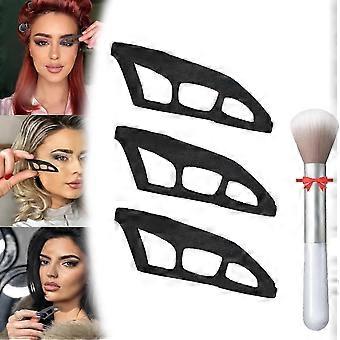 Oogschaduw Tool, Oogschaduw Assistent, Oogschaduw Gids, Herbruikbare Oogschaduw Stencils, Oogmake-up Tool Voor Vrouwen, Beginners3Pcs
