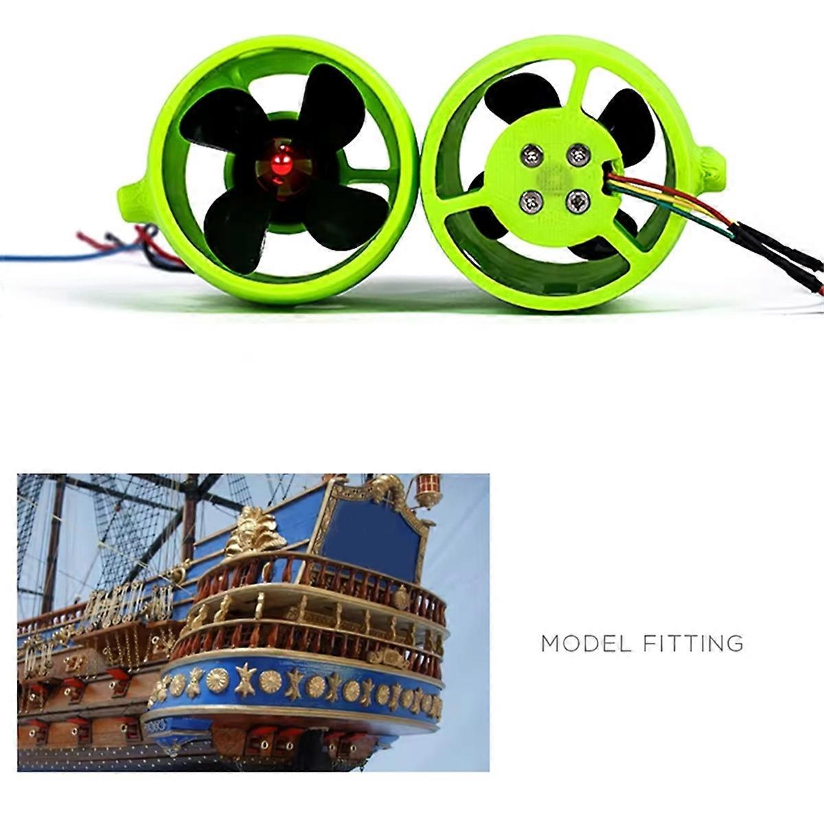 DC 12V-24V 20A Underwater Jet Boat 4 Blade CW CCW Thruster Engine for ...