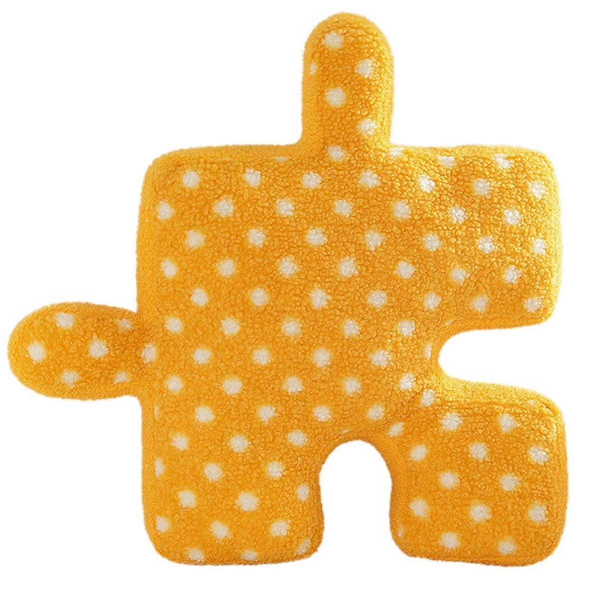 Puzzle Cushions, Polka Dot Pillows, Sofa Bed Decorations Orange