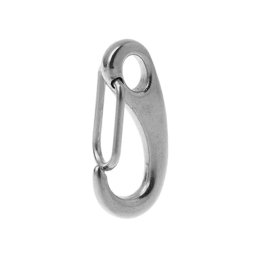 Multi-function Carabiner,Stainless Steel Egg-shaped Carabiner for Camping, Hiking and Hiking, Quick-release Hook
