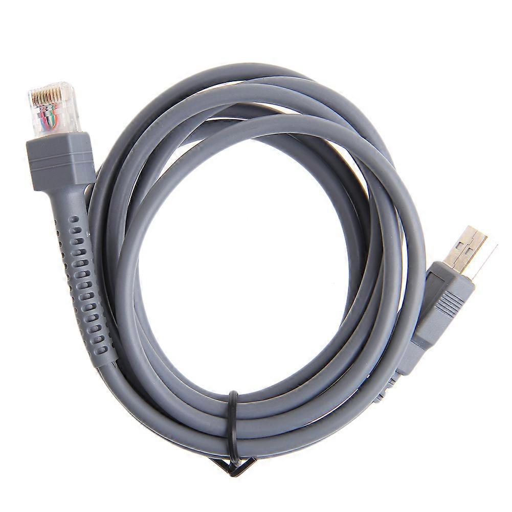 200cm 6.56FT USB Data Cable for Symbol Barcode Scanner LS1203 LS2208/AP LS4008I LS4208 LS3008 CBA-U01-S07ZAR  Black