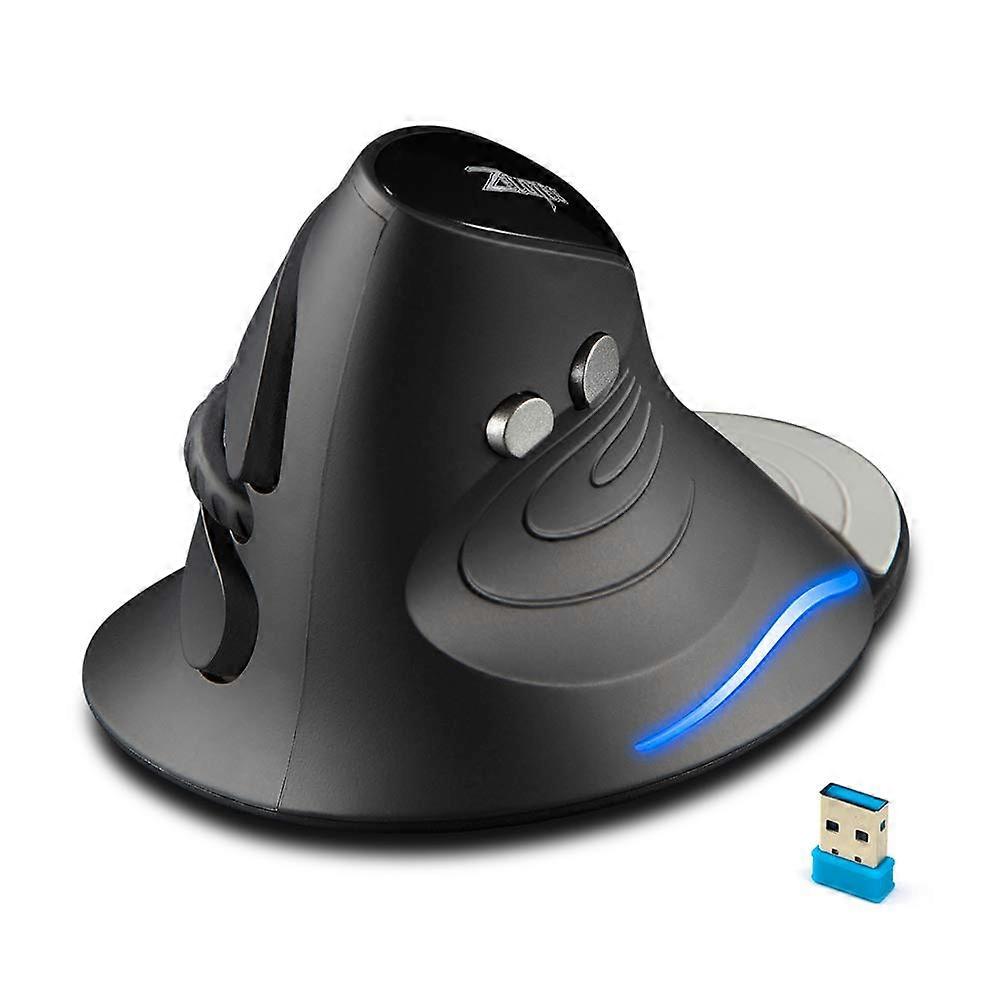 Wireless Vertical Mouse with Ergonomic Design USB LED Optical for Computer
