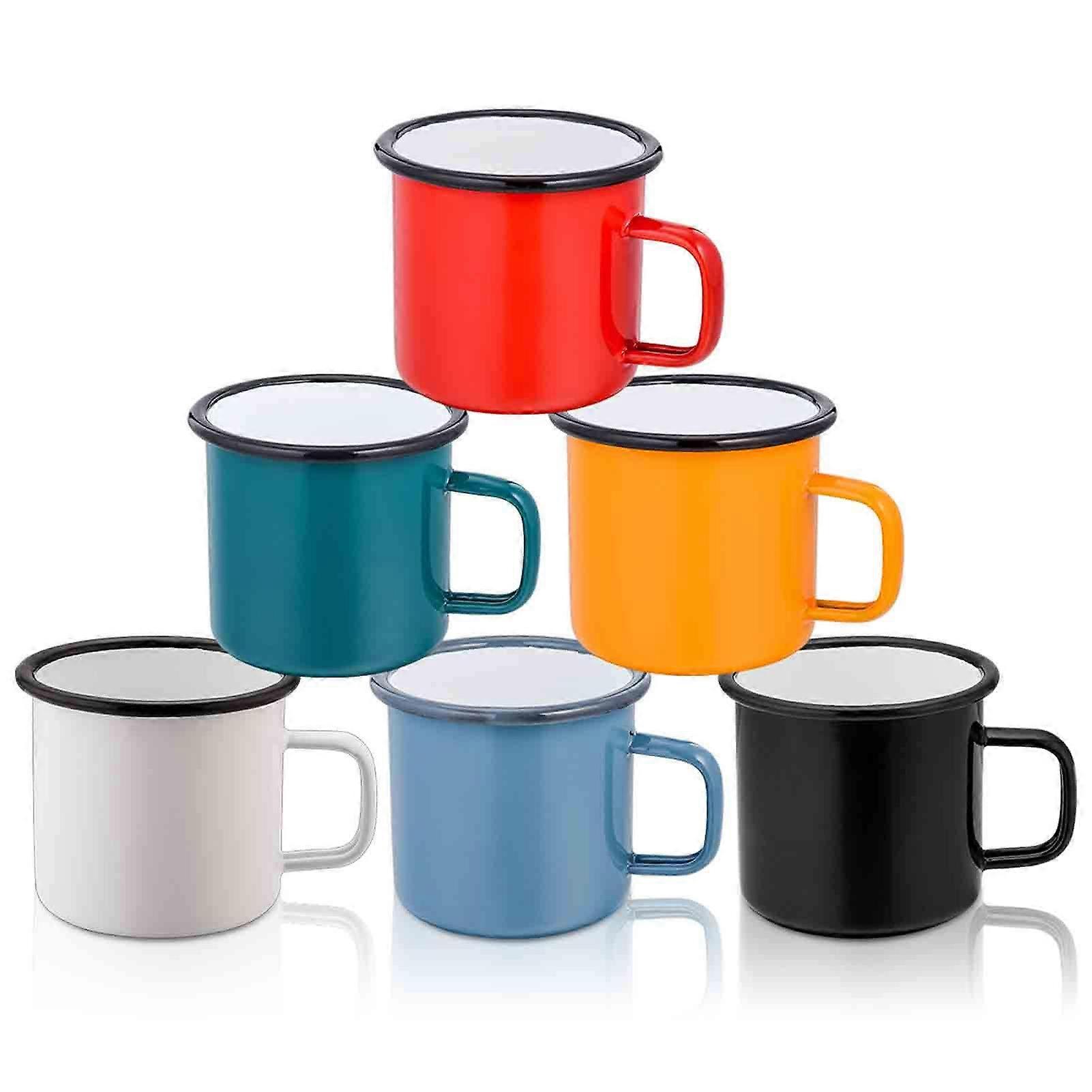 Non Toxic Coffee Mug Set Of 6 Indoor Use 12 Oz