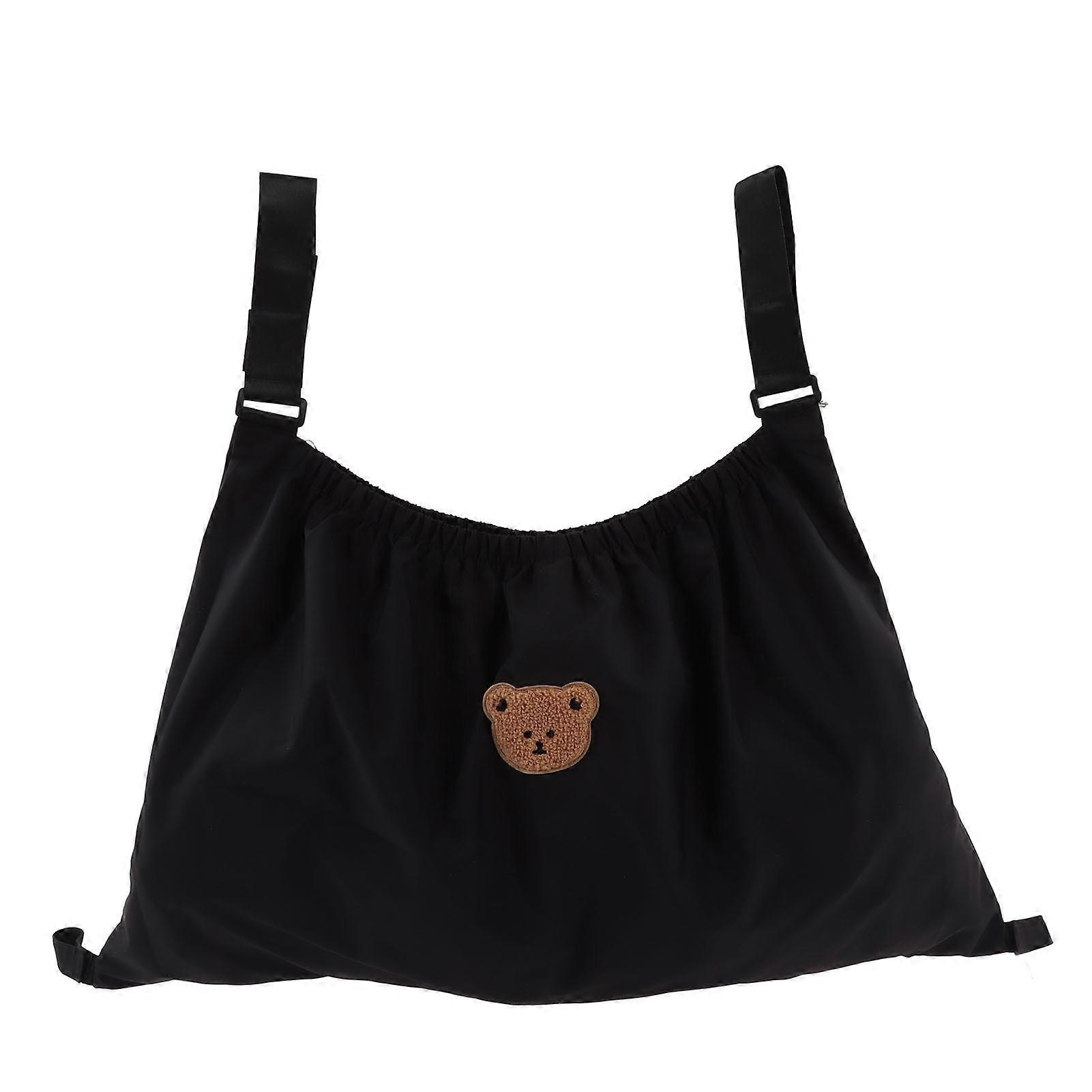 Stroller Bag Organizer Elastic Large Capacity Tear Resistant Nylon Baby Stroller Organizer for Diaper Wallet Little Bear