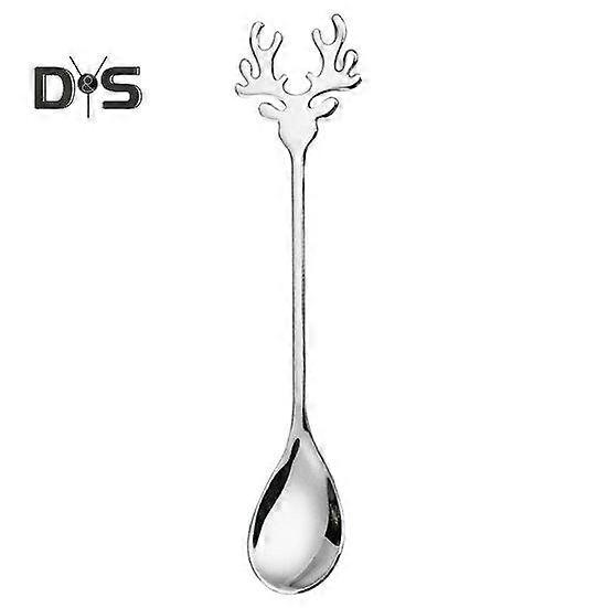 Lightweight Ice Cream Scoop Round Edges Convenient Christmas Ice Cream Dessert Elk Spoon