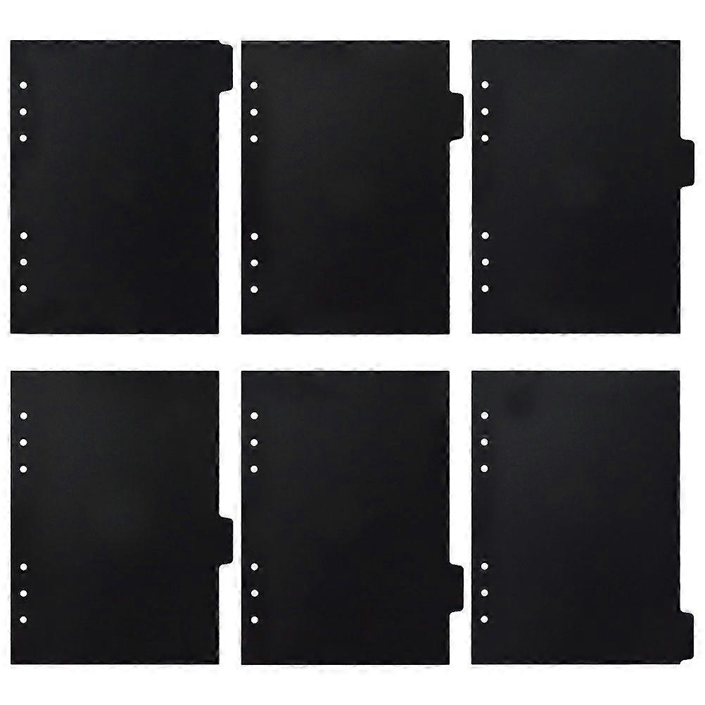 6Pcs Household Notebook Dividers Professional Tab Dividers Convenient Binder Tabs Book Accessory