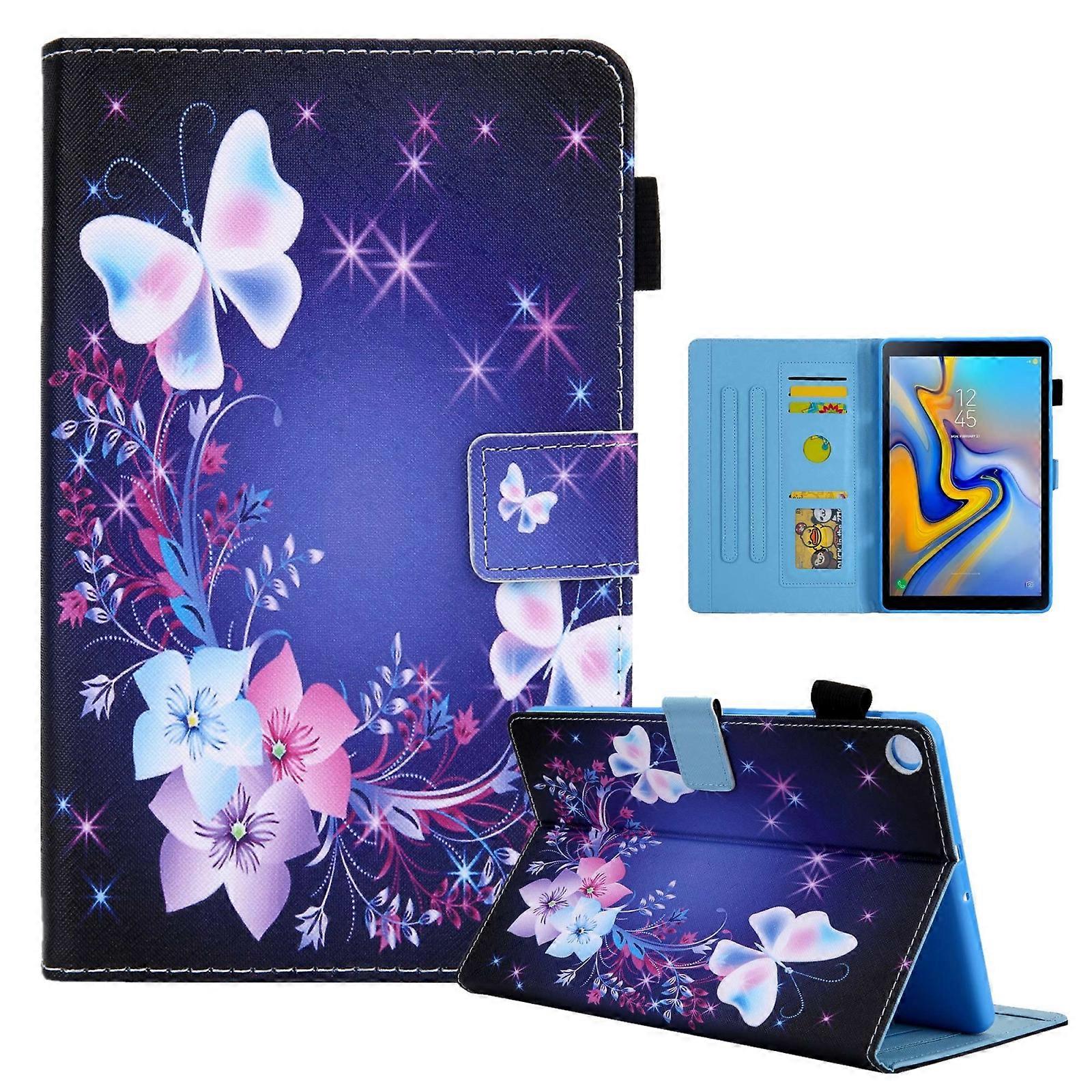 Colored Drawing Leather Tablet Case