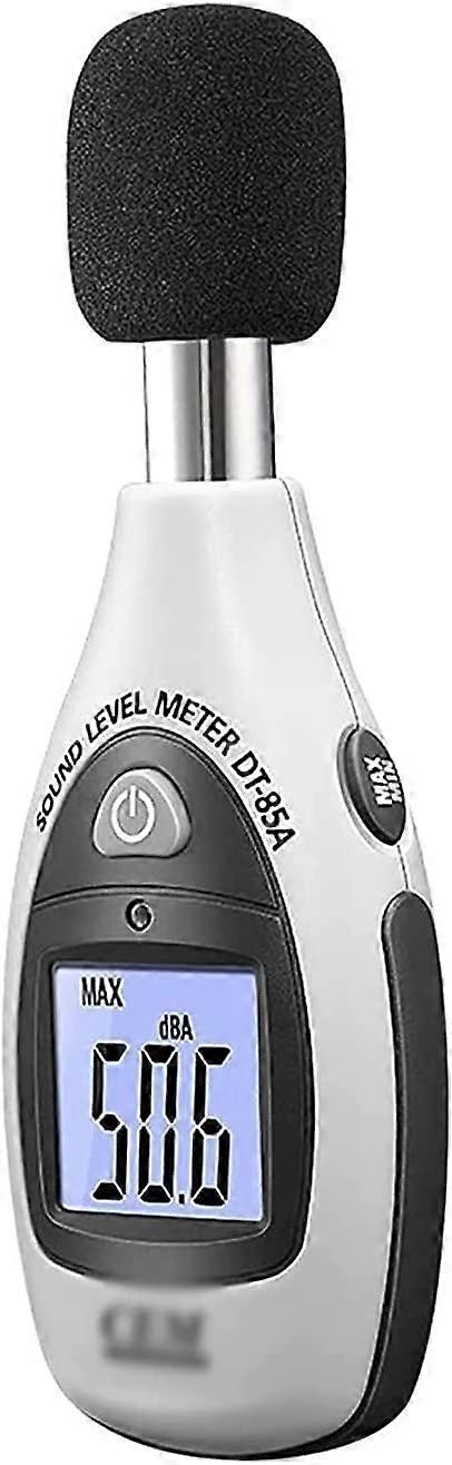 Sound Level Meter Digital With 30-130 dBA Range 3.0 dB Accuracy Large LCD Display Noise Meter