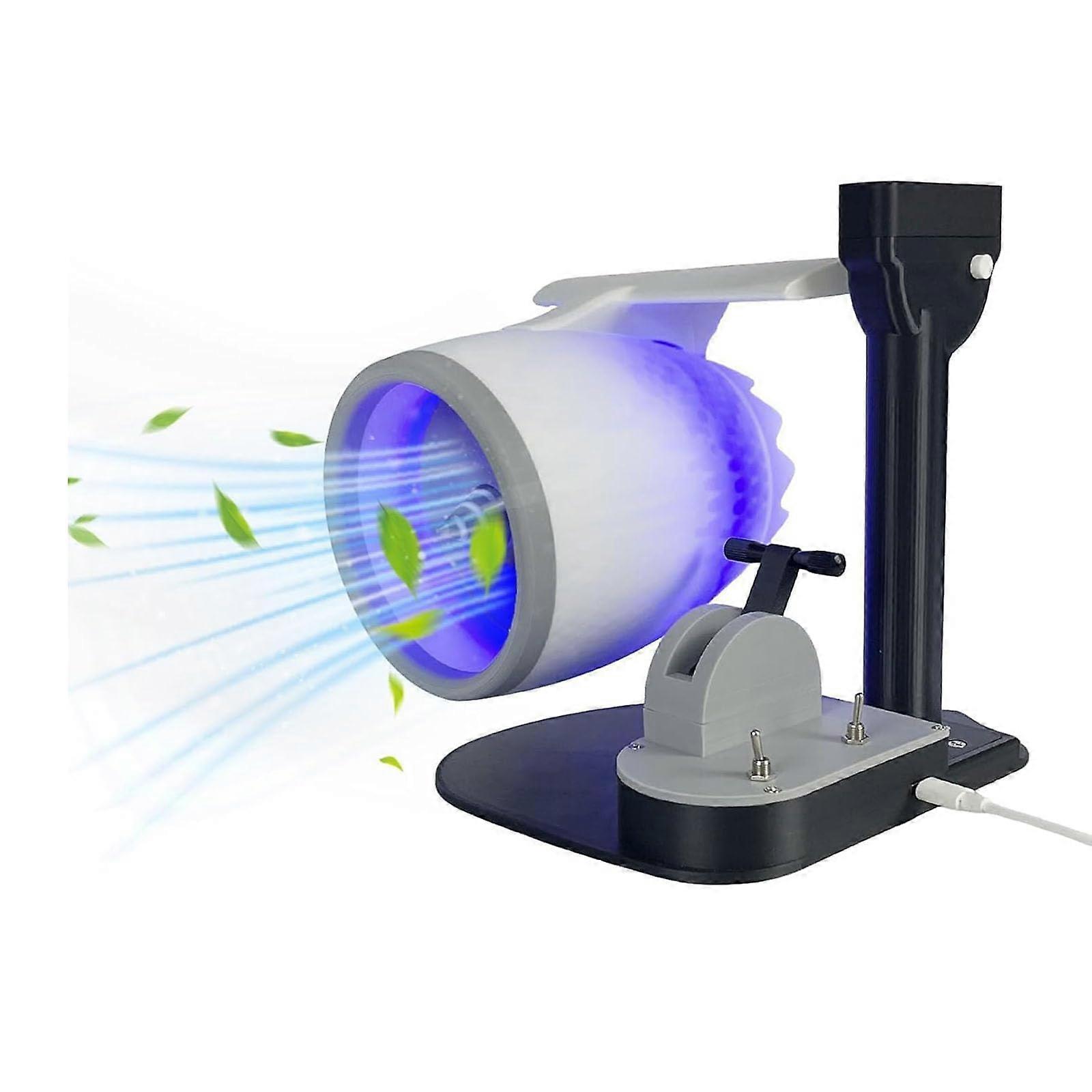 Creative Jet Fan - 2 in 1 USB Turbo Desk Fan with Humidification for Office, Jet Engine Style, Compact Design
