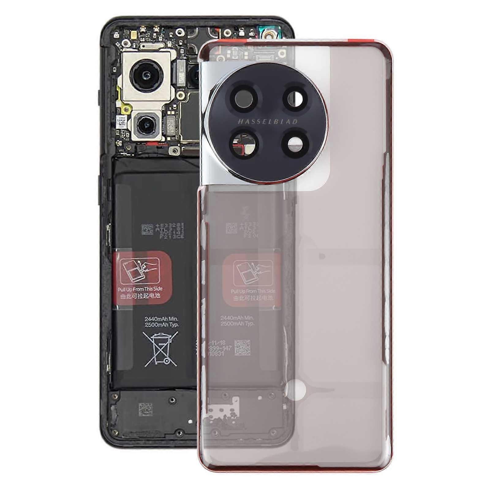 For OnePlus 11 Back Cover with Camera Lens Cover(Transparent)