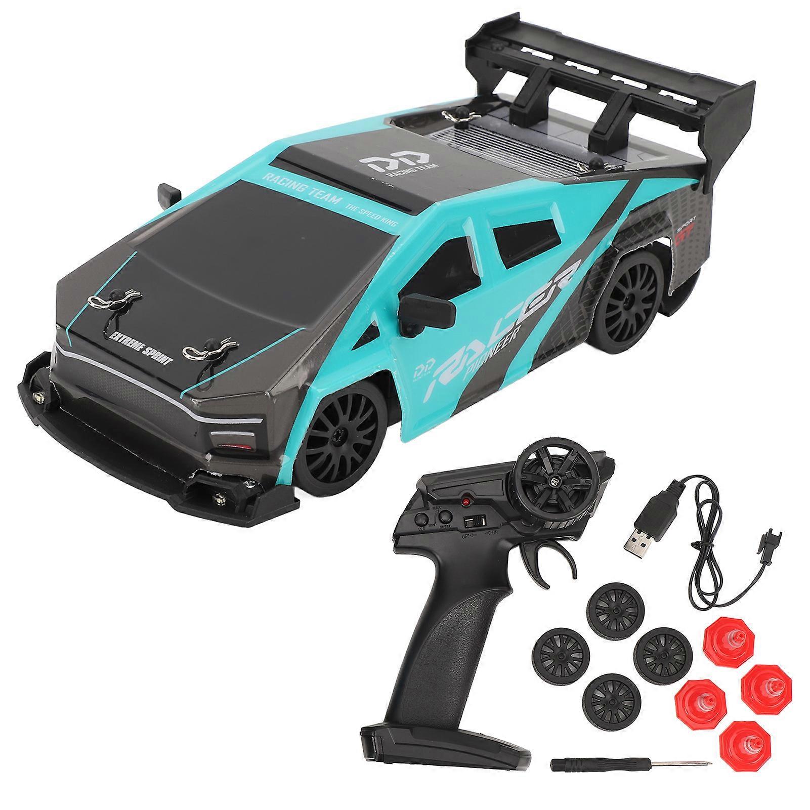 RC Miniature Remote Control 1:24 Scale Rechargeable RC Drift Racing Car Toy with Light For Boys Kids