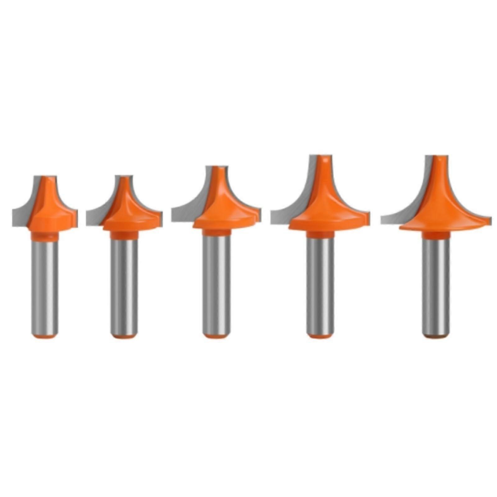 1pc 5pc 8mm Shank Plunging Round Over Bit Engraving Machine Milling Cutter Tungsten Solid Carbide End Mill for Woodworking