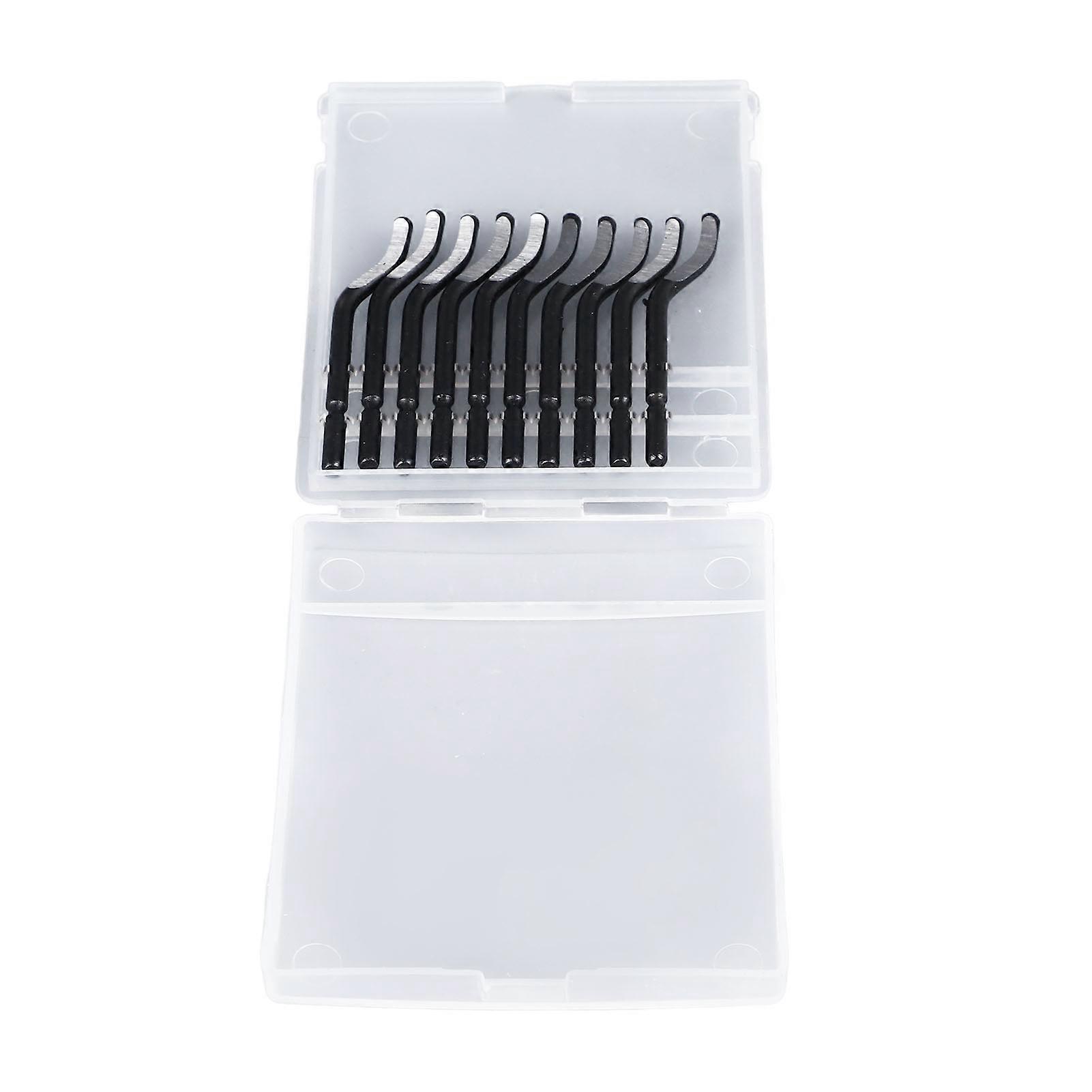 10PCS Deburring Blades High Carbon Steel Burr Remover Tool Scraper Blade for Edges Trimming and Chamfering