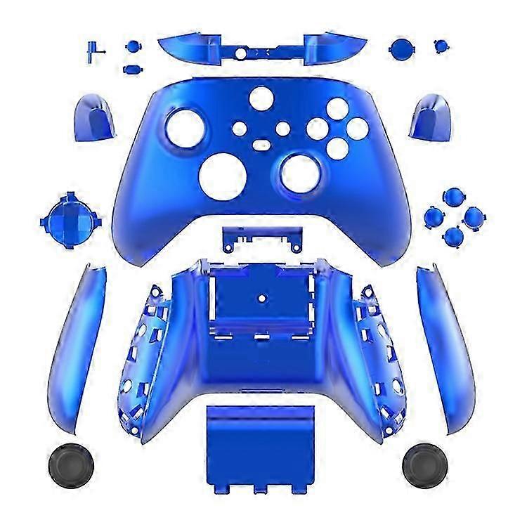 Compatible con DATA FROG para Xbox Series X / S Game Controller Carcasa ABS Cubierta de gamepad de repuesto galvanizada