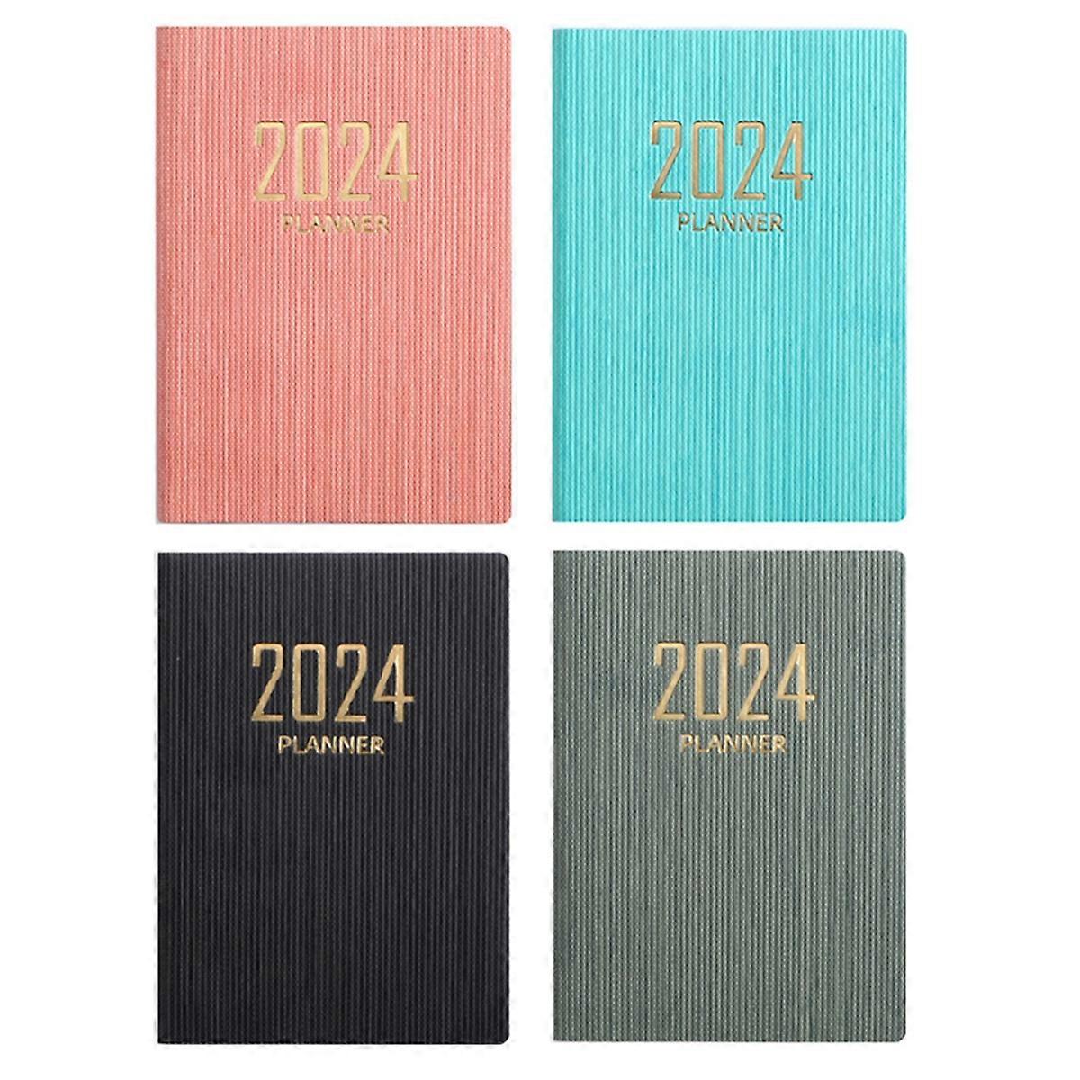 4-teiliges Terminbuch und Planer 2024 – Jan. 2024 – Dez. 2024
