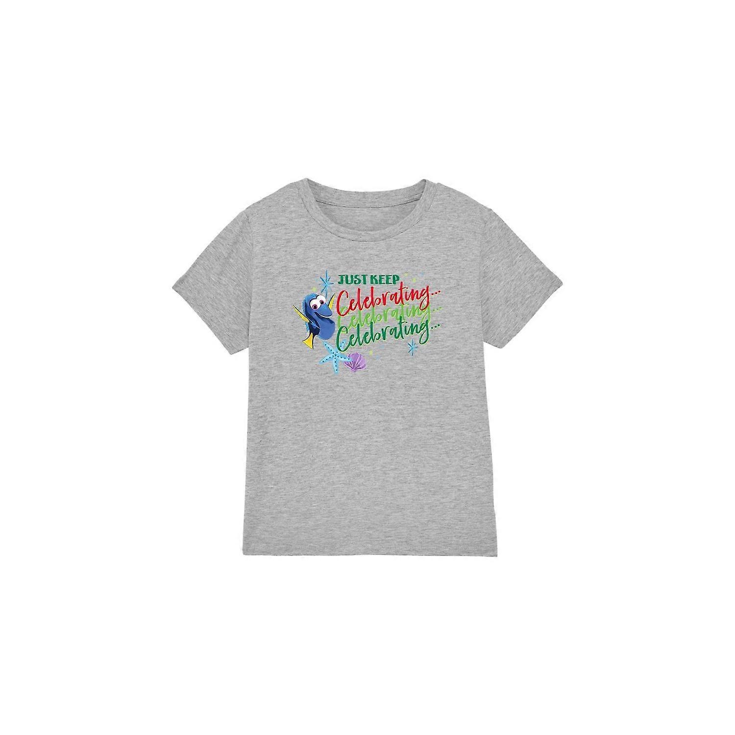 Camiseta Finding Nemo Childrens/Kids Just Keep Celebrating Dory