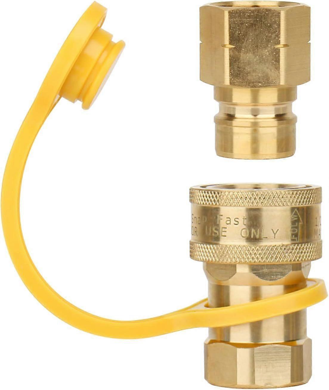 2025 High quality brand new  3/4" Gas Quick Connect,2PCS Solid Brass Fitting