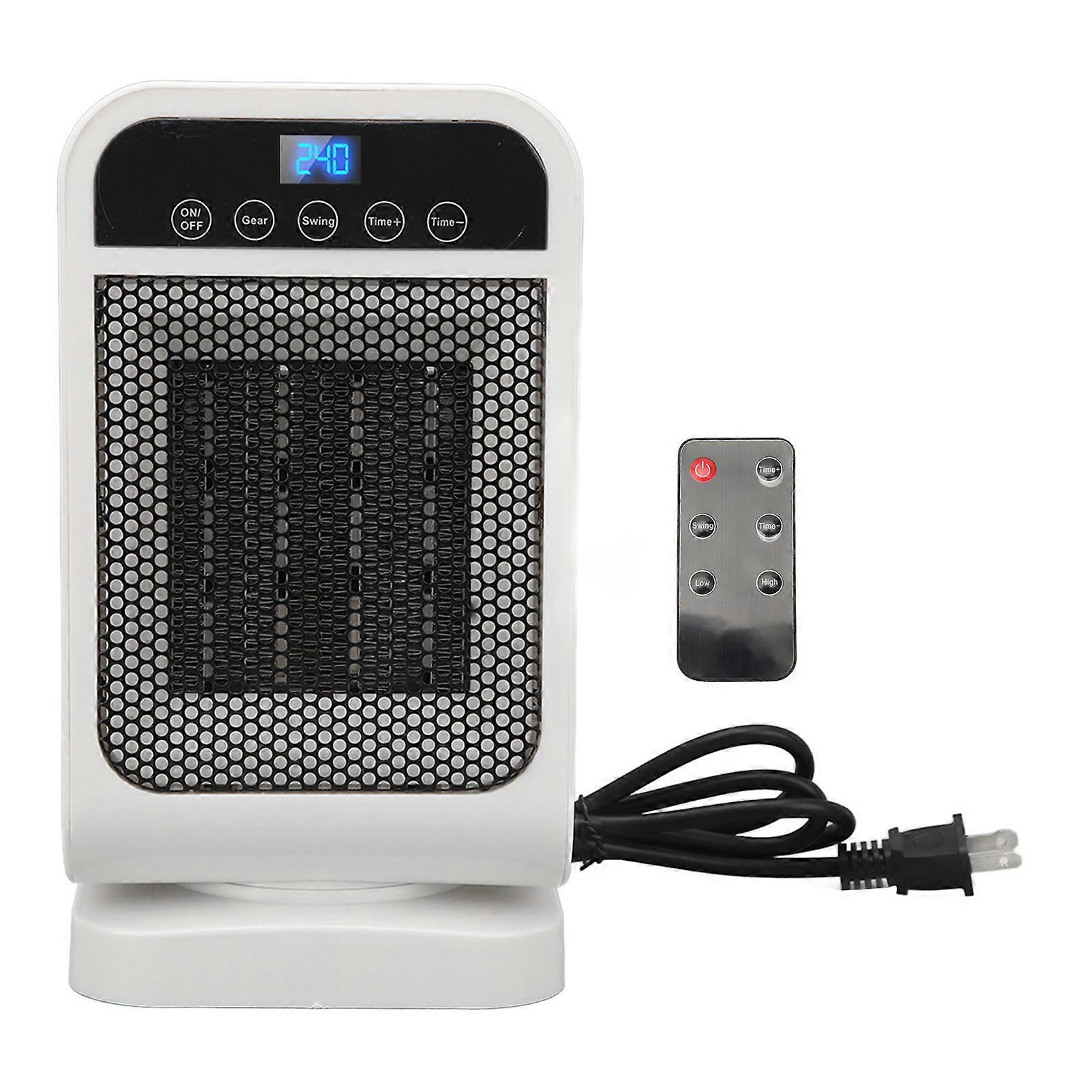 1500W Vertical Rocking Head Heater Touch Screen Remote Control Home Bathroom Mute PTC Heating Heater