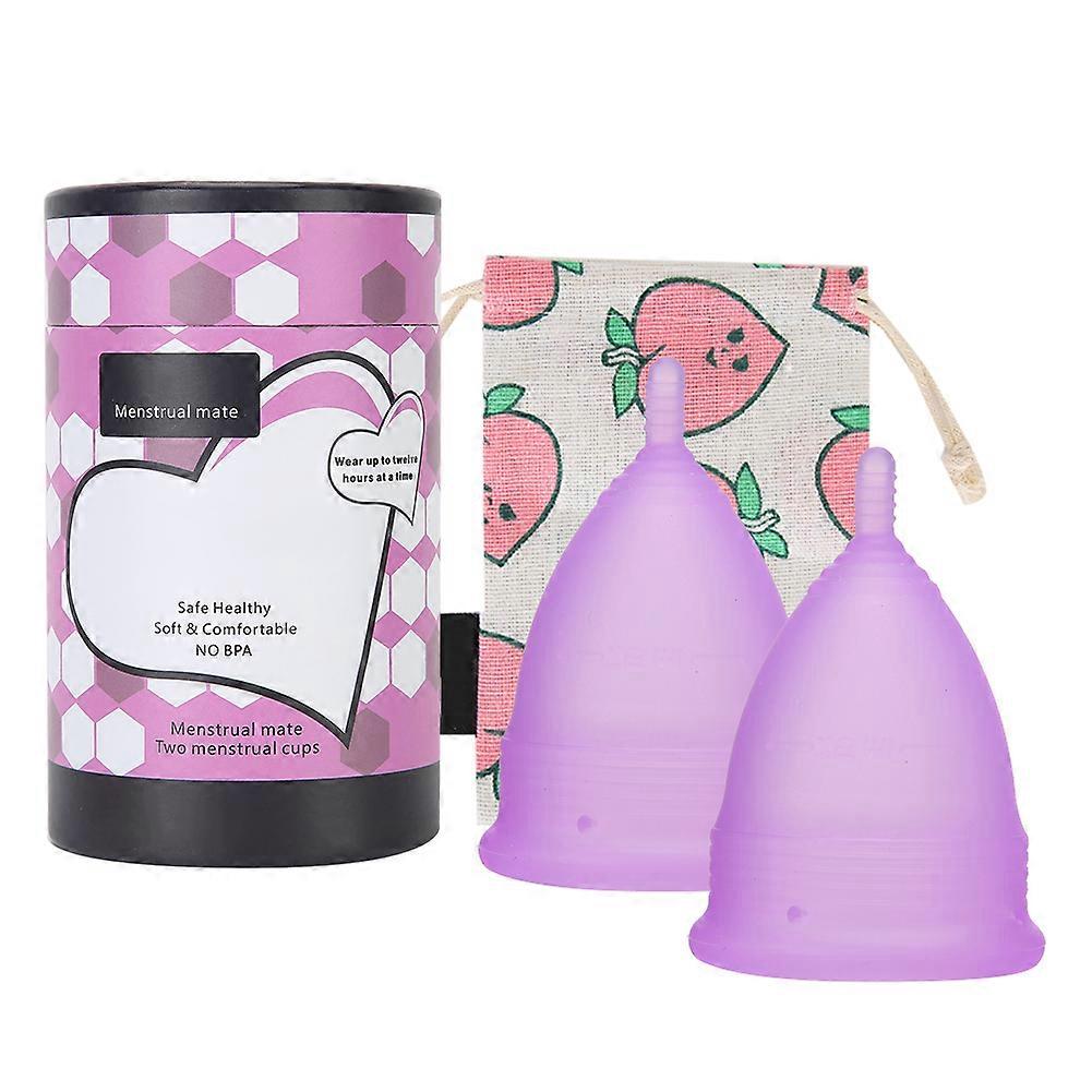 Menstrual Original Authentic Cups Set Reusable Silicone Menstrual Cup with Bag Box