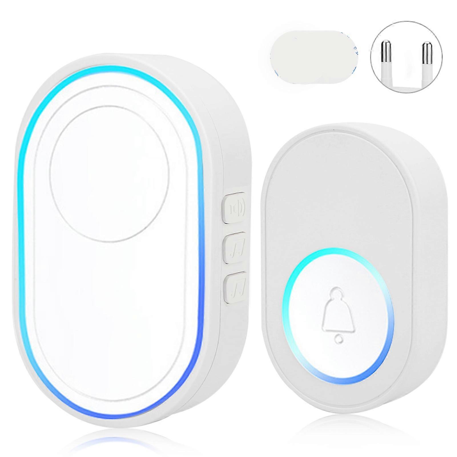 Smart Wireless Doorbell Ding Dong Ring Ringtone Alarm for Home Security Entry
