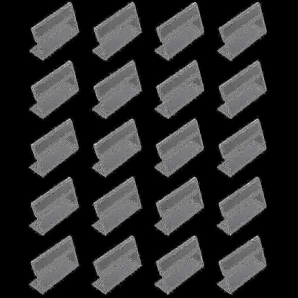 Pcs Mini Acrylic Sign Price Display Holder Small Display Stands L Shape Display Holder 20 For Home Offices, Schools