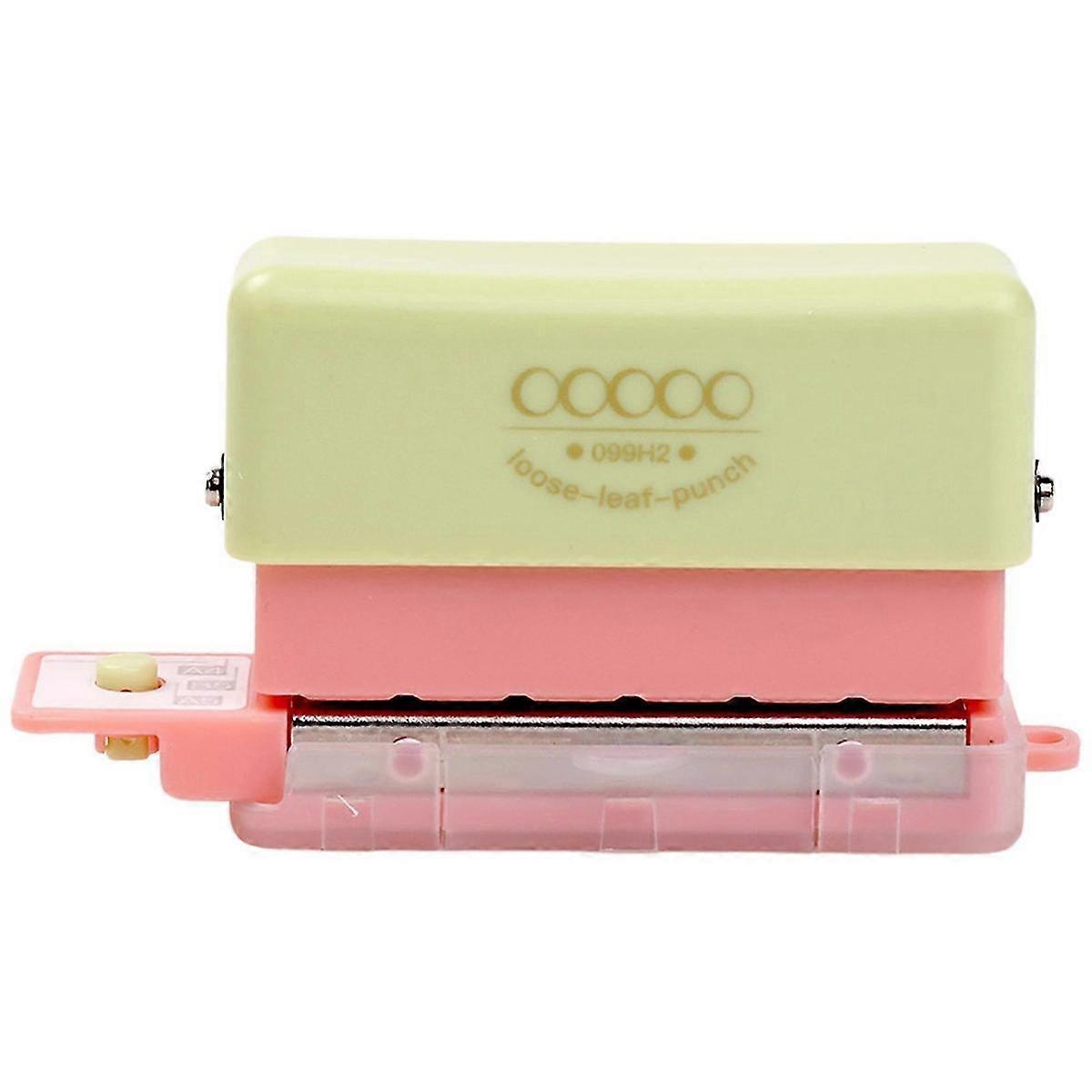 Handheld Mini Puncher Portable Large Punch Capacity Hole Puncher Compatible Students