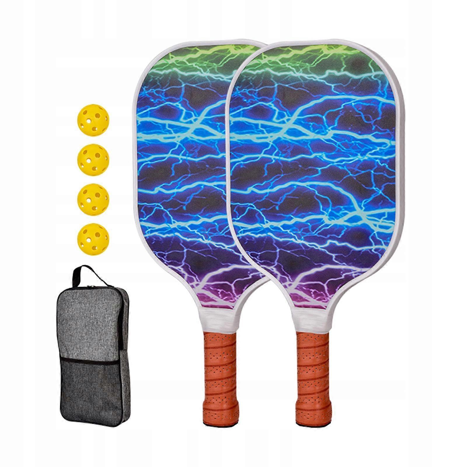 Pickleball Racket Set With 2 Rackets 4 Balls Comfort Grip For Men Style P