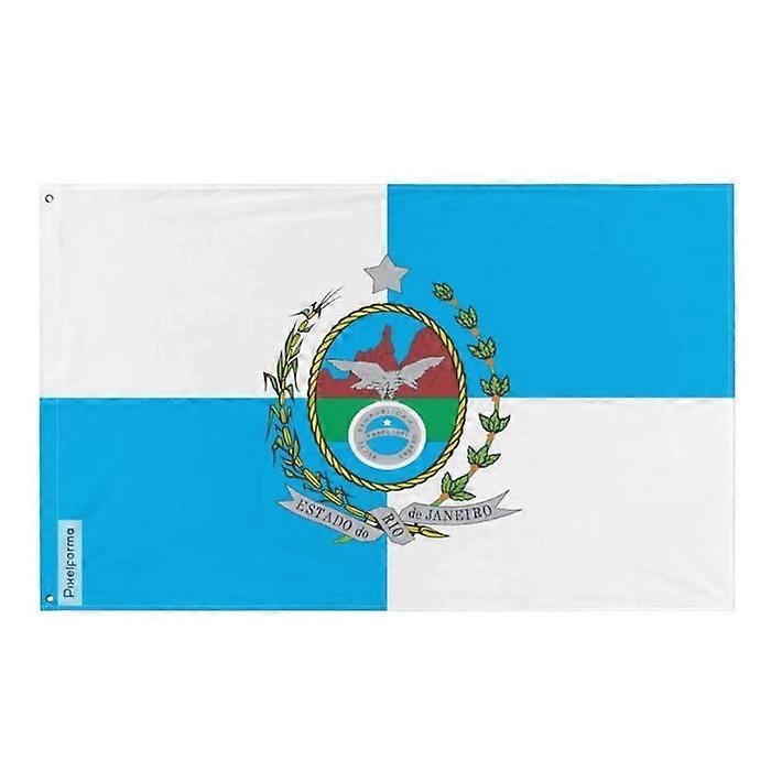 Flag - Multicolored - Rio de Janeiro - 90 x 150 cm - Polyester - Front/back