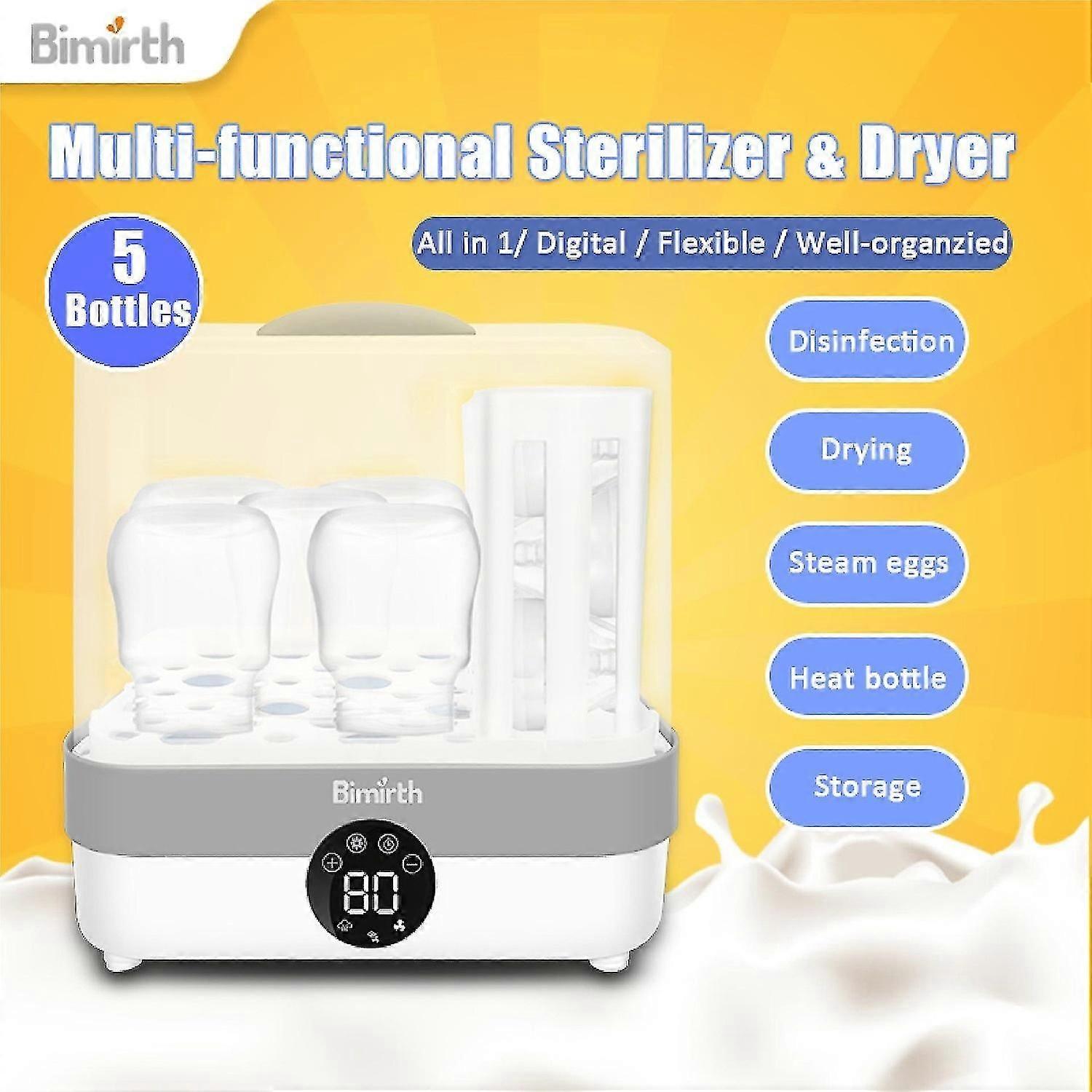 Baby Bottle Sterilization Dryer Machine Multifunctional Steam Drying Sterilization Pot English Europ